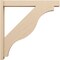 Ekena Millwork 6-in W x 42-in D x 42-in H Funston Block Rough Cedar Woodgrain TimberThane Outlooker, Primed Tan OUTUR060X42X42FST44RCPR - alternate 2